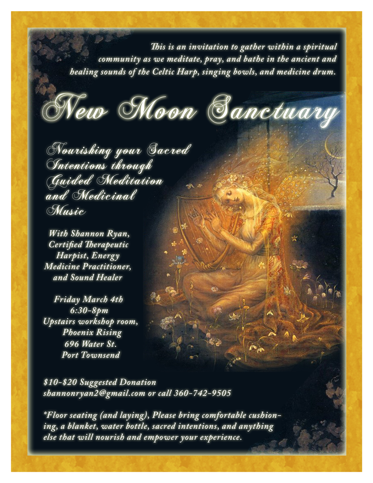 New Moon Sanctuary flyer
